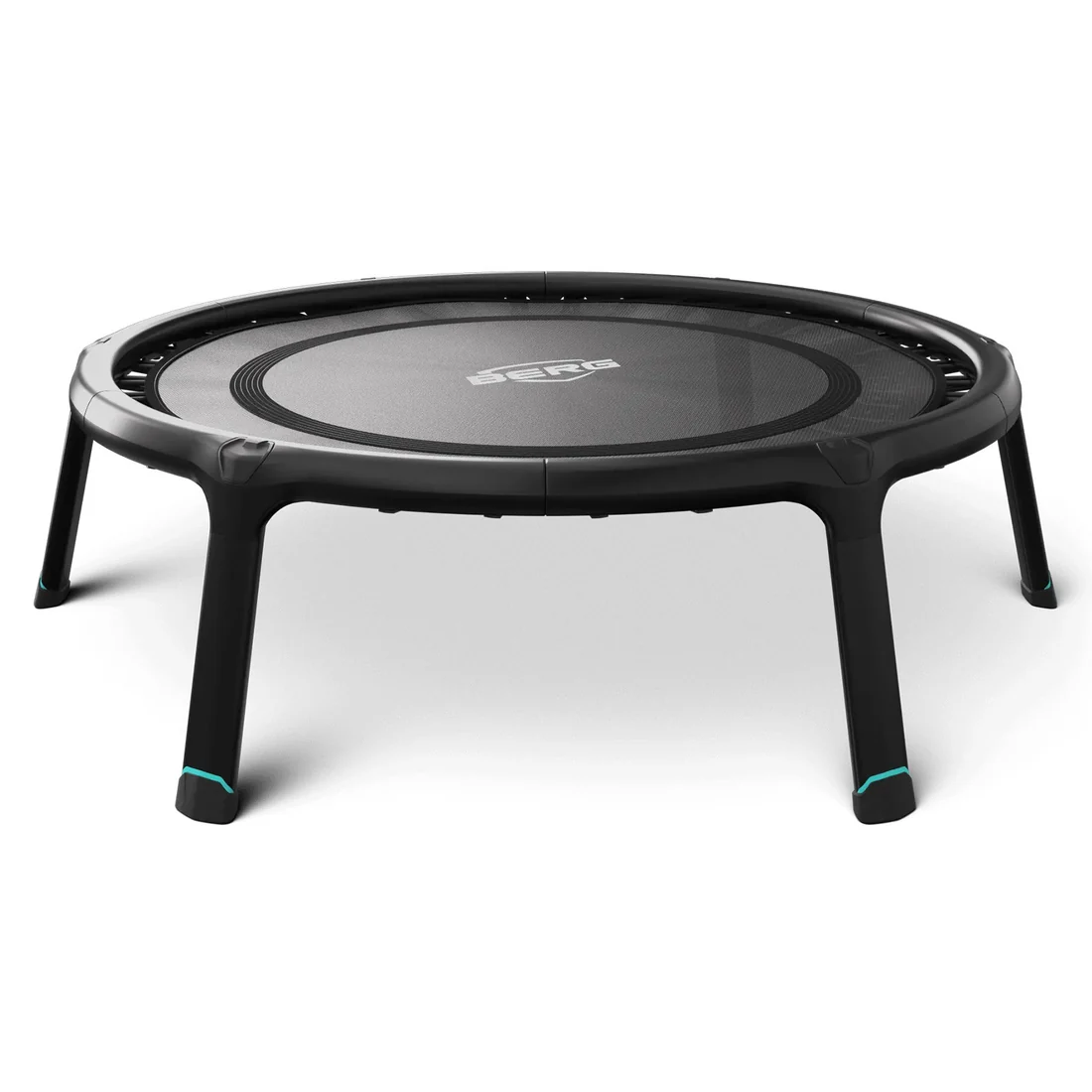 BERG Fitness Trampoline 110 seen from the side, on its four legs